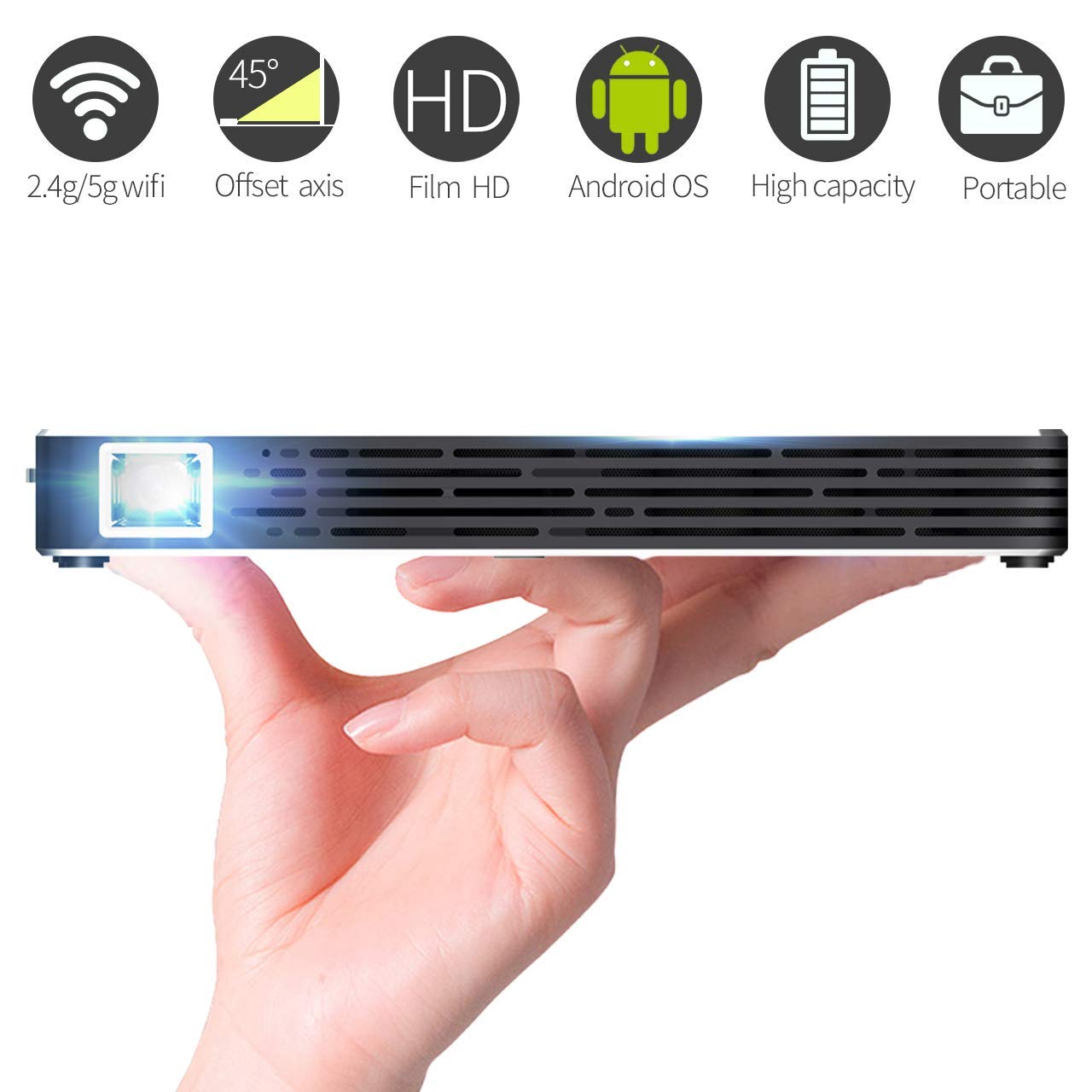 SKYSHOP TOUMEI C800S 2GB+16GB HD Android 7.1 Mini DLP Smart